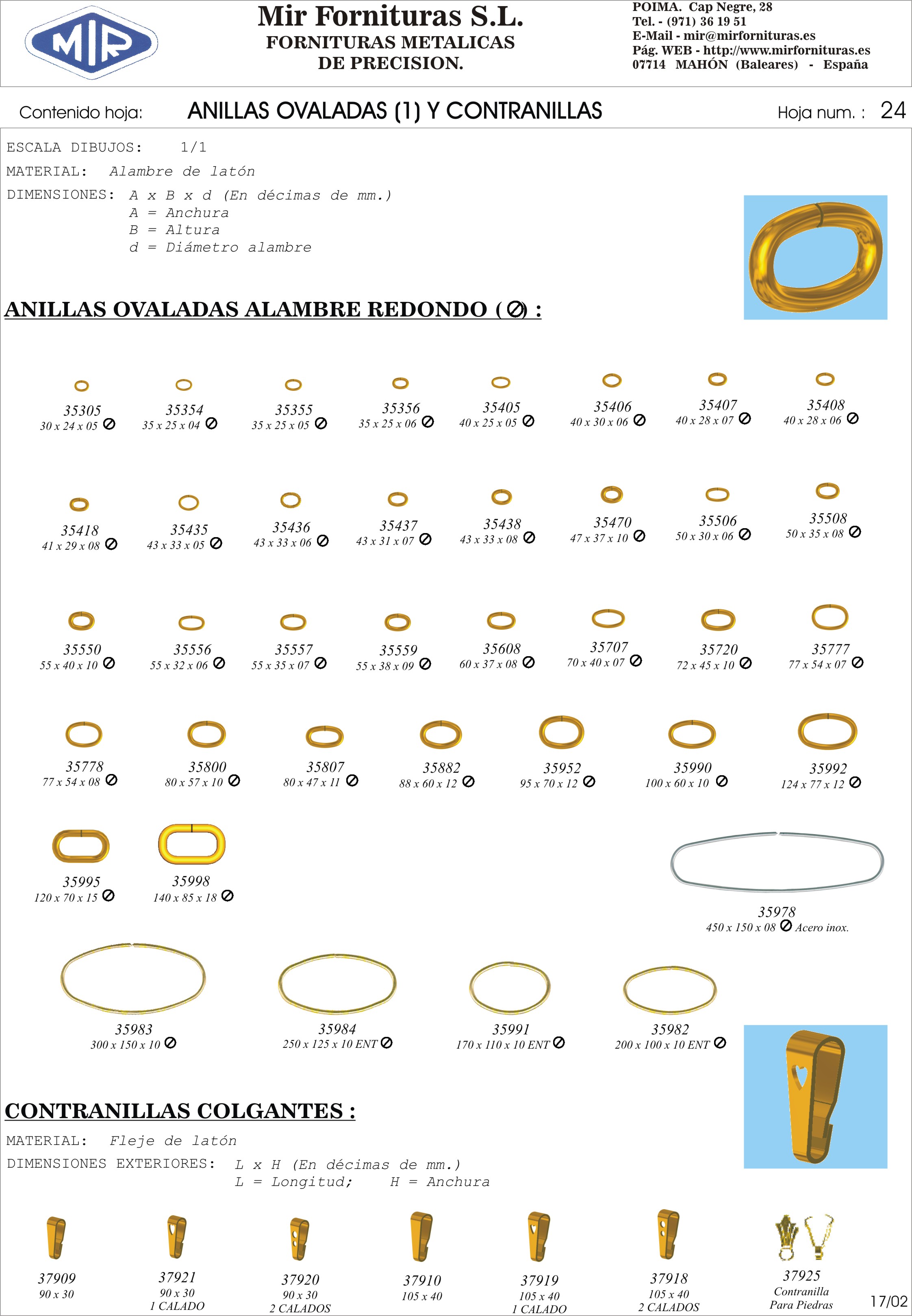 Mir Fornituras, S. L. Oval Jump Rings (1) & Special Clip Rings